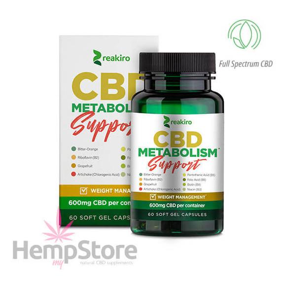 Reakiro CBD kapszula 600mg - Metabolism Support